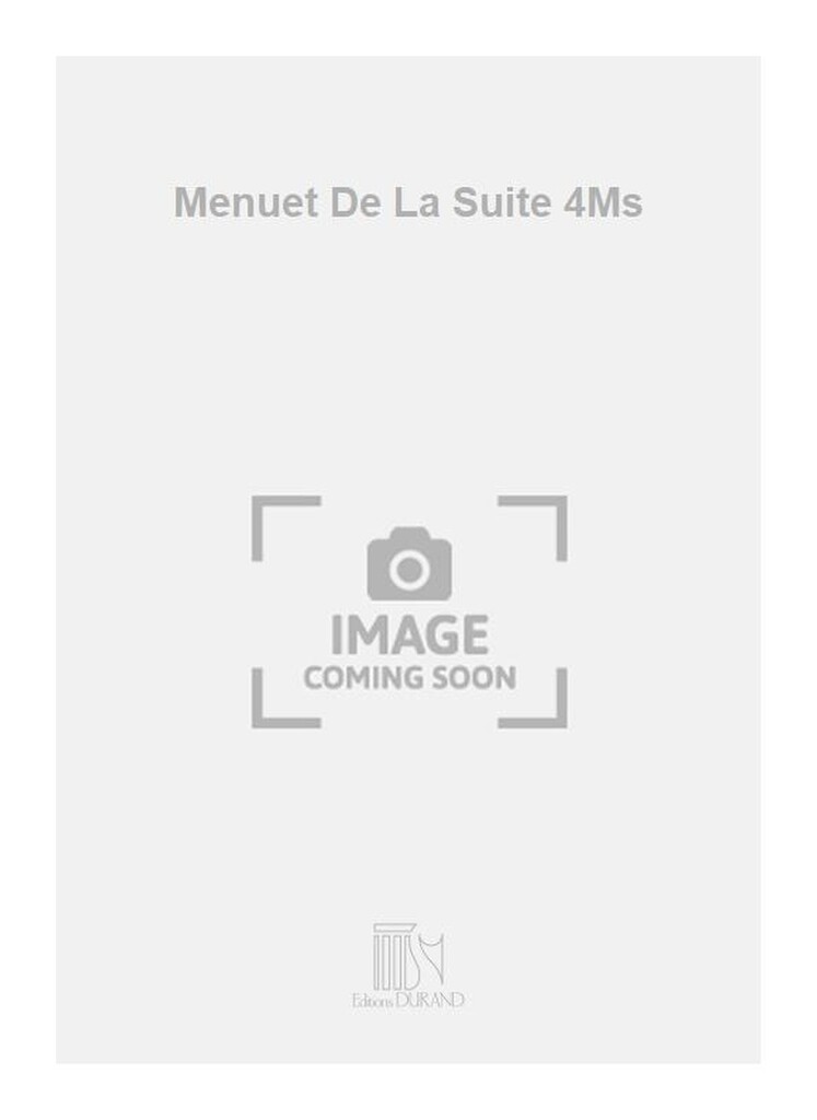 Menuet De La Suite 4Ms